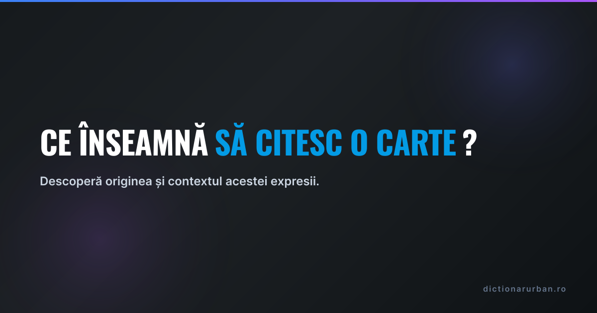 Ce înseamnă „să citesc o carte”?